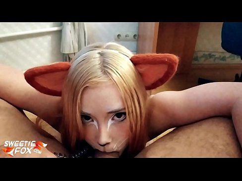 ❤️ Kitsune waxay liqaysaa dick oo afkeeda ku dhufatey ️❌ Galmada dabada ❌